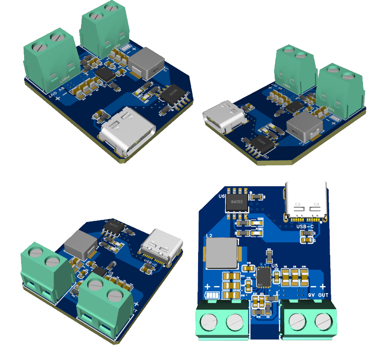 USB-C Li-Ion Oplaad PCB, pcb ontwerp