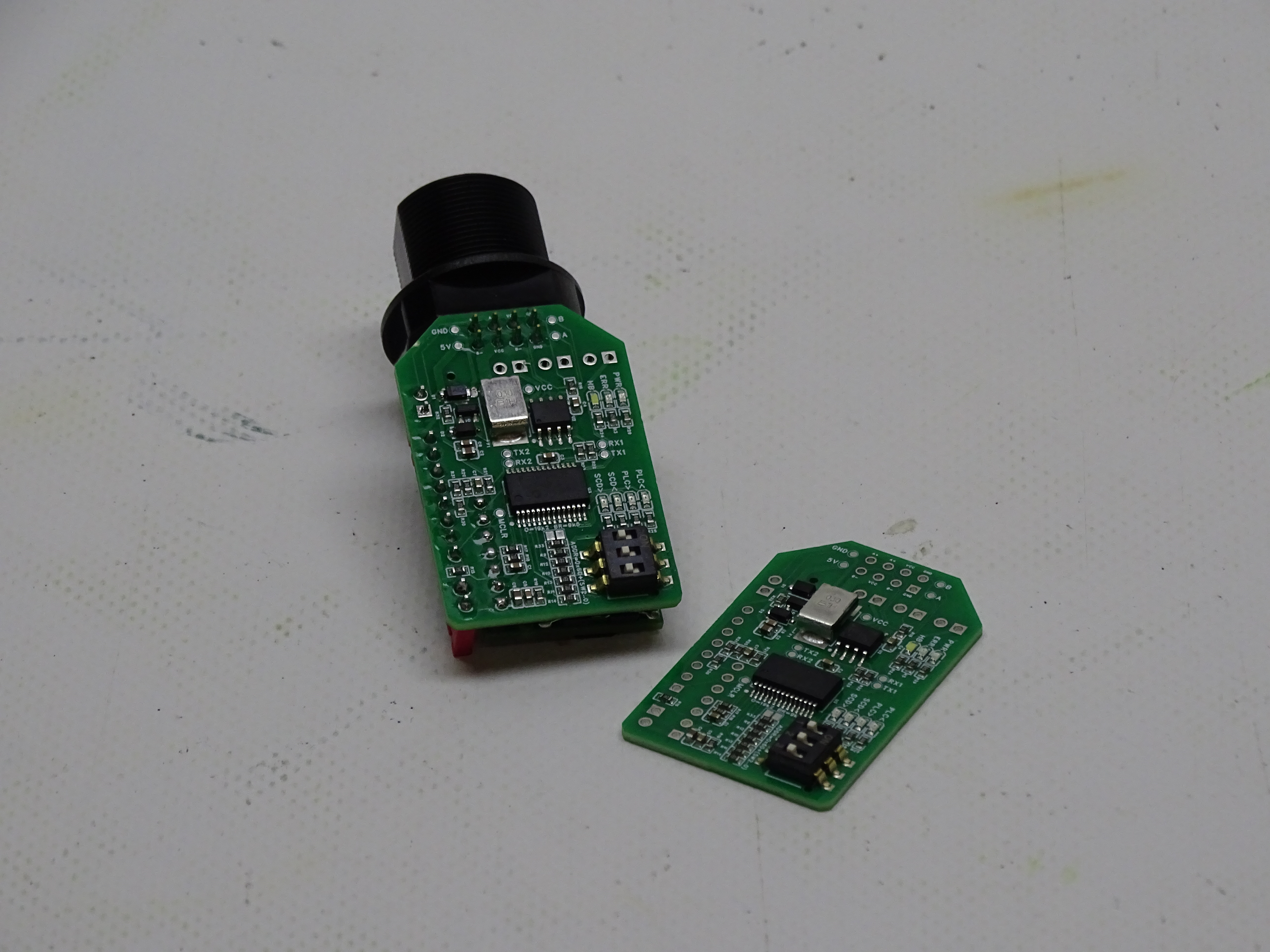 Adresprint SCD30 PCB - Montagevoorbeeld industriële sensorinstallatie, embedded hardware Aalten